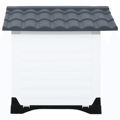 VidaXL Dog House Polypropylene | Grey 90.5x68x66 cm - FluffePet