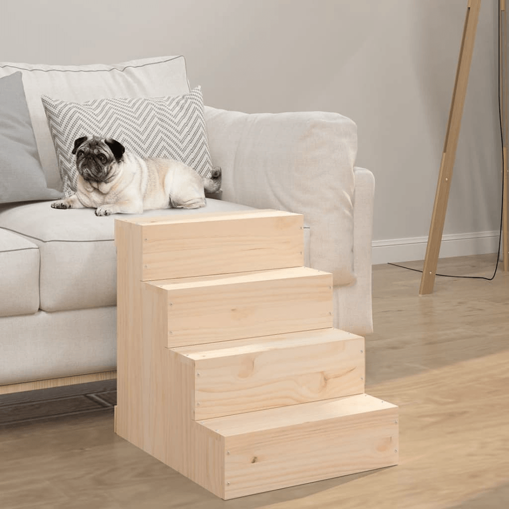 vidaXL Pet Stair 40x49x47 cm Solid Wood Pine