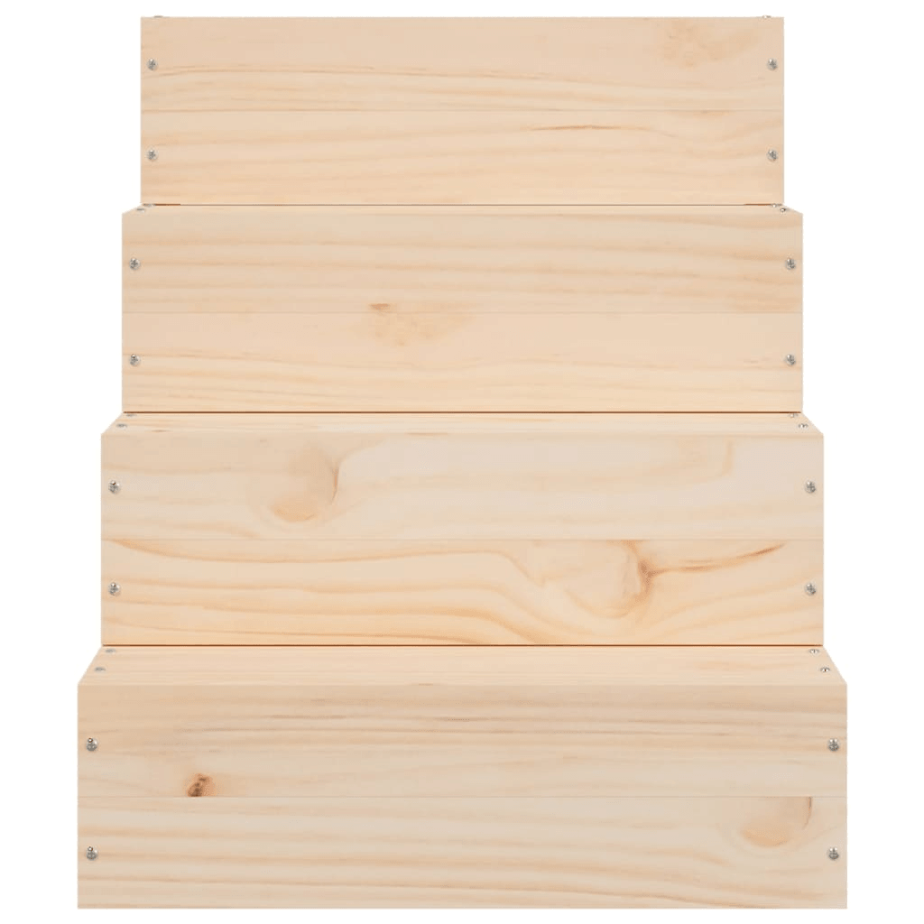 vidaXL Pet Stair 40x49x47 cm Solid Wood Pine