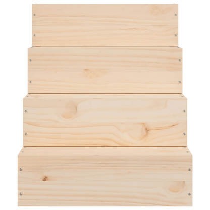 vidaXL Pet Stair 40x49x47 cm Solid Wood Pine