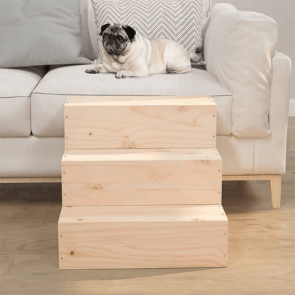 VidaXL Pet Stair  Solid Wood Pine 40x37.5x35 cm